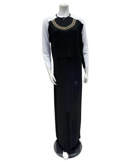 Plush PM Silicon Print Cotton Nursing Nightgown