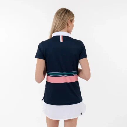 Cornelia Stripe Performance Polo - Image 3