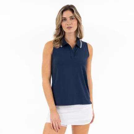 Brooke Sleeveless Performance Polo - Image 2